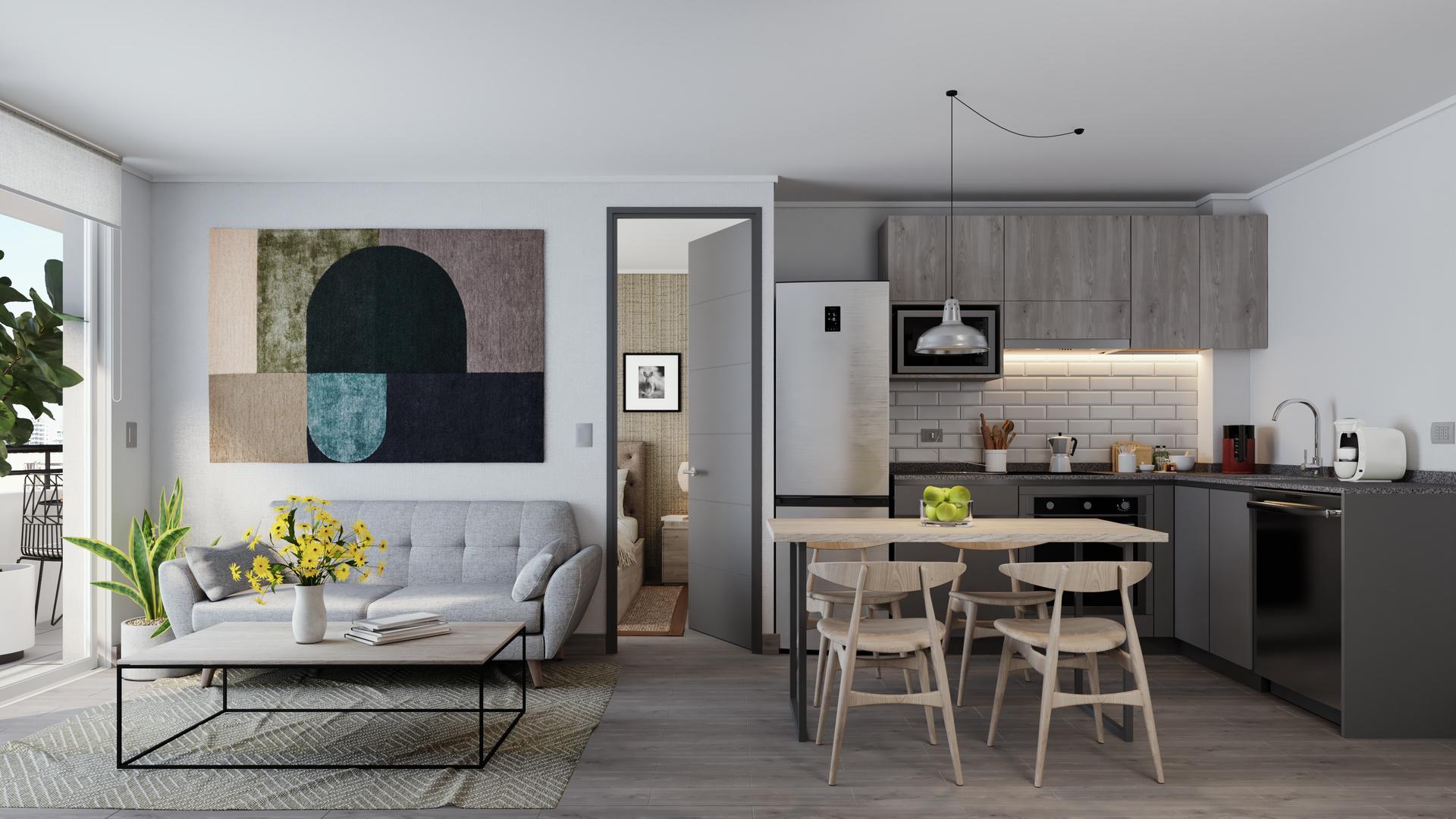 Living Comedor Cocina